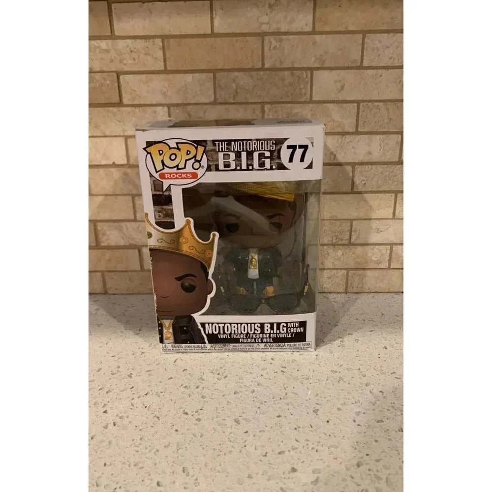 Funko Pop! Notorious BIG (With Crown) #77 Biggie Smalls! Funko Pop Rocks! BD
